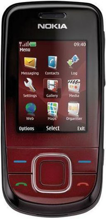Nokia 3600 slide Dark Red