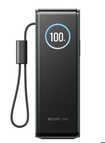 EcoFlow RAPID Power Banka (25000mAh,170W) 2x100W vestavěný USB-C kabel - zelená