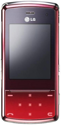 LG KF510 Red - foto 3Mpix, BT, MP3, MicroSD, zvýšená odolnost