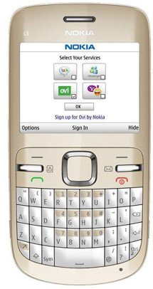 Nokia C3-00 Golden White T-Mobile