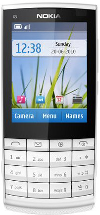 Nokia X3-02 White Silver
