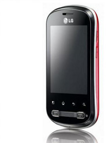 LG P350 Optimus Me Red