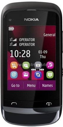Nokia C2-03 Chrome Black