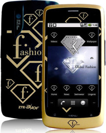 ZTE P729V Blade Fashion TV Black Gold