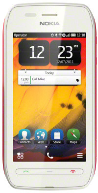 Nokia 603 White / Fushia