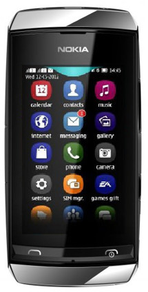 Nokia Asha 305 Silver White Dual-SIM