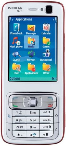 Nokia N73 Red White
