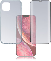 4smarts 360° tvrzené sklo Full Frame černé + zadní kryt pro Apple iPhone 12 Pro Max