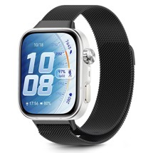 Tech-Protect Magnetický řemínek milánský tah pro Huawei Watch Fit 3 / 4 / 4 Pro / 5 / 5 Pro černá