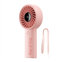 Jisulife Life4 3600mAh přenosný ruční ventilátor Růžový