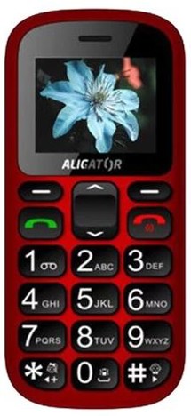 Aligator A321 Senior Red-Black + nabíjecí stojánek