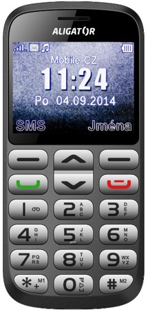 Aligator A870 Senior Grey + Stolní nabíječka