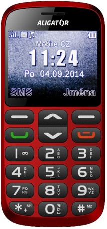 Aligator A870 Senior Red + Nabíjecí stojánek