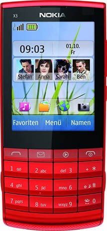 Nokia X3-02.5 Red