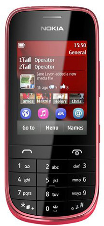 Nokia Asha 202 Dark Red