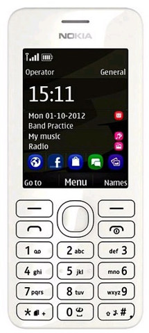 Nokia Asha 206 White