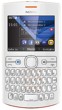 Nokia Asha 205 Dual-SIM Orange / White