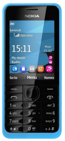 Nokia 301 Cyan