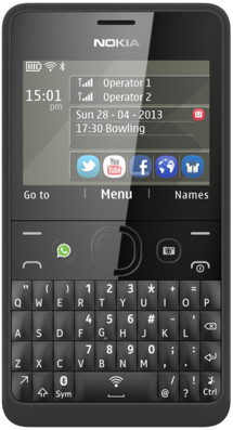 Nokia Asha 210 Dual-SIM Black