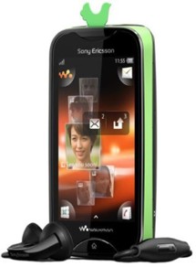 Sony Ericsson WT13i Mix Walkman Green bird on Black
