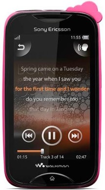 Sony Ericsson WT13i Mix Walkman Pink cloud on Black