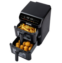 TESLA AirCook DualZone Q670 XXL horkovzdušná fritéza černá