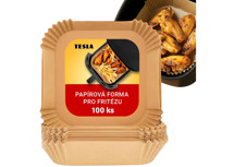 TESLA AirCook QB2055 papírová forma pro horkovzdušnou fritézu 16 x16 cm (100 ks)