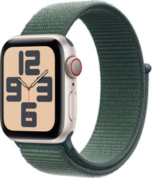Apple Watch SE 2024 40mm Starlight + Lake Green Sport Loop