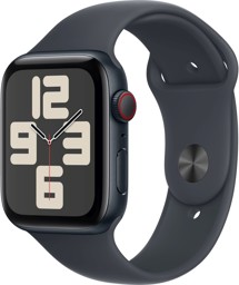 Apple Watch SE 2024 44mm Midnight + Midnight Sport Band S/M