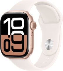 Apple Watch Series 10 Cellular 42mm Rose Gold + Light Blush Sport Band M/L