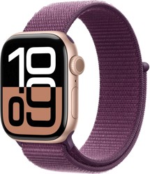 Apple Watch Series 10 Cellular 46mm Rose Gold + Plum Sport Loop