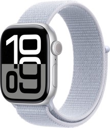 Apple Watch Series 10 Cellular 46mm Silver + Blue Cloud Sport Loop