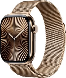 Apple Watch Series 10 Cellular 46mm Gold + Gold Milanese Loop M/L