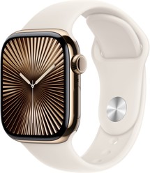Apple Watch Series 10 Cellular 46mm Gold + Starlight Sport Band M/L