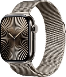 Apple Watch Series 10 Cellular 46mm Natural + Natural Milanese Loop S/M
