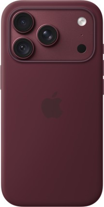 Apple silikonový zadní kryt s podporou MagSafe pro Apple iPhone 18 Pro burgundsky červený