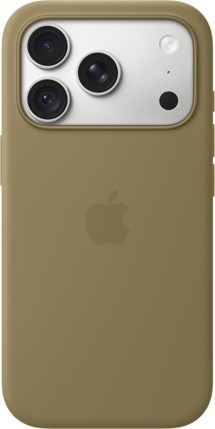 Apple silikonový zadní kryt s podporou MagSafe pro Apple iPhone 18 Pro olivový