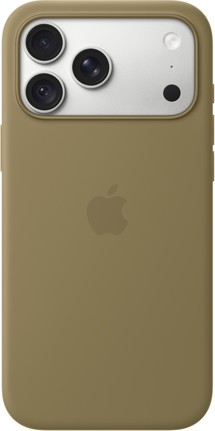 Apple silikonový zadní kryt s podporou MagSafe pro Apple iPhone 18 Pro Max olivový