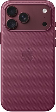 Apple TechWoven tkaný zadní kryt s podporou MagSafe pro Apple iPhone 18 Pro Max morušově rudý
