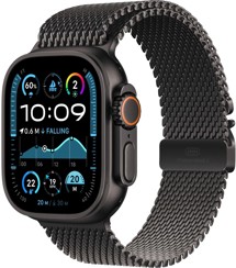 Apple Watch Ultra 2 2024 Black + Black Titanium Milanese Loop L