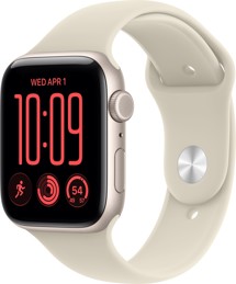 Apple Watch SE 3 44mm Starlight + Sand Sport Band S/M
