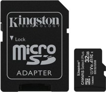 Kingston microSDHC 32GB Canvas Select Plus + SD adaptér