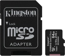 Kingston microSDXC 64GB Canvas Select Plus + SD adaptér