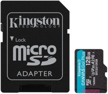 Kingston microSDXC 128GB Canvas Go! Plus + SD adaptér