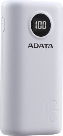 ADATA P10000QCD powerbanka 22,5W 10000mAh PD/ QC bílá