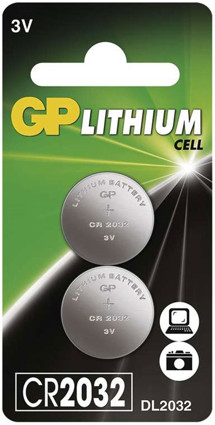 GP CR2032 lithiová baterie, 2ks