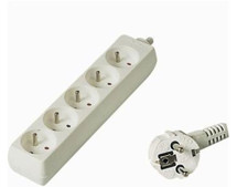 PremiumCord prodlužovací kabel 7m, 5x zásuvka bílý