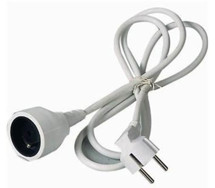 PremiumCord prodlužovací kabel 10m, 1x zásuvka bílý