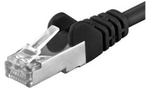 Premiumcord CAT6a S-FTP 3m černý síťový kabel