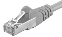 Premiumcord CAT6a S-FTP 0,5m šedý síťový kabel
